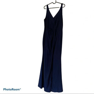 SHEIN Curve Navy elegant sleeveless maxi dress  Sz 3XL